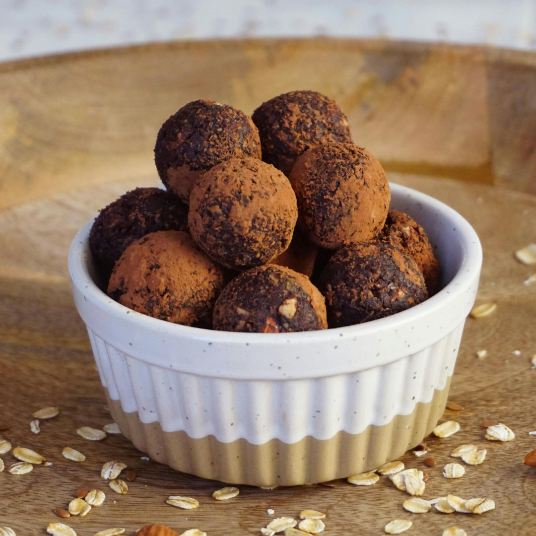 Chocolate Energy Balls — perfect for busy days when you need something quick, filling and naturally sweet. I keep these in the fridge and grab one when I need an afternoon energy boost.