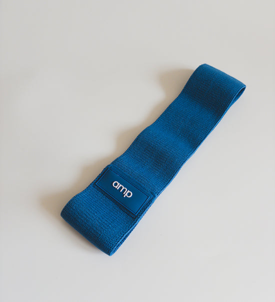 Blue heavy fabric resistance band 