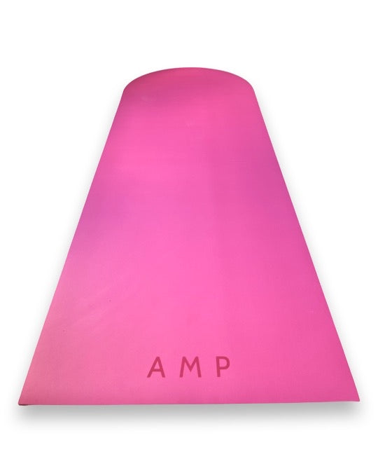 PInk PU vegan leather yoga mat 5mm