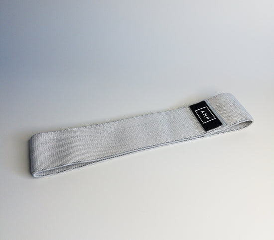 Medium fabric loop resistance band light grey