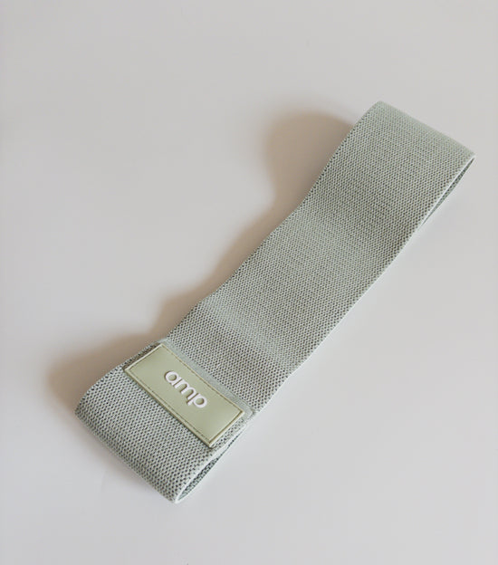 Sage green fabric resistance band medium 