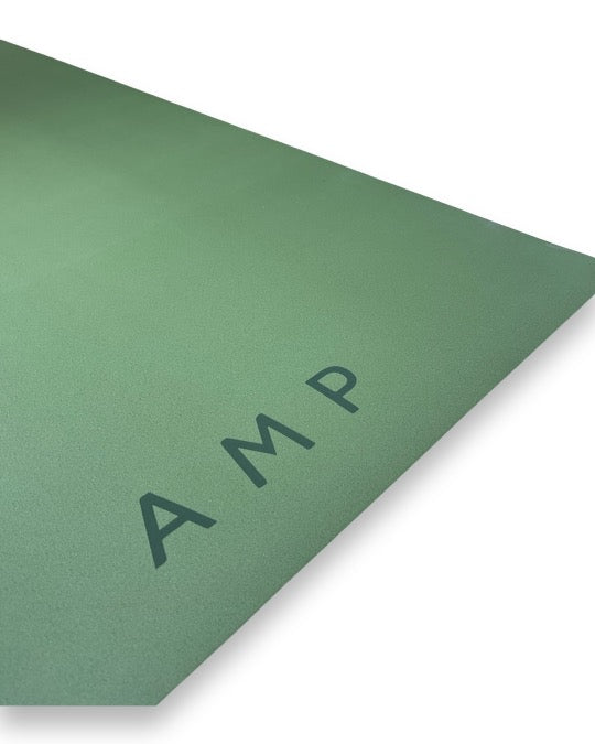 Green PU vegan leather yoga mat 5mm