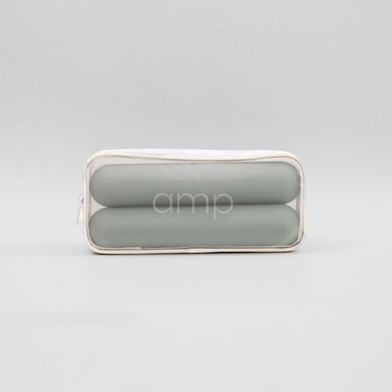 Dumbbell Strength bars - 5kg pair weights sage green