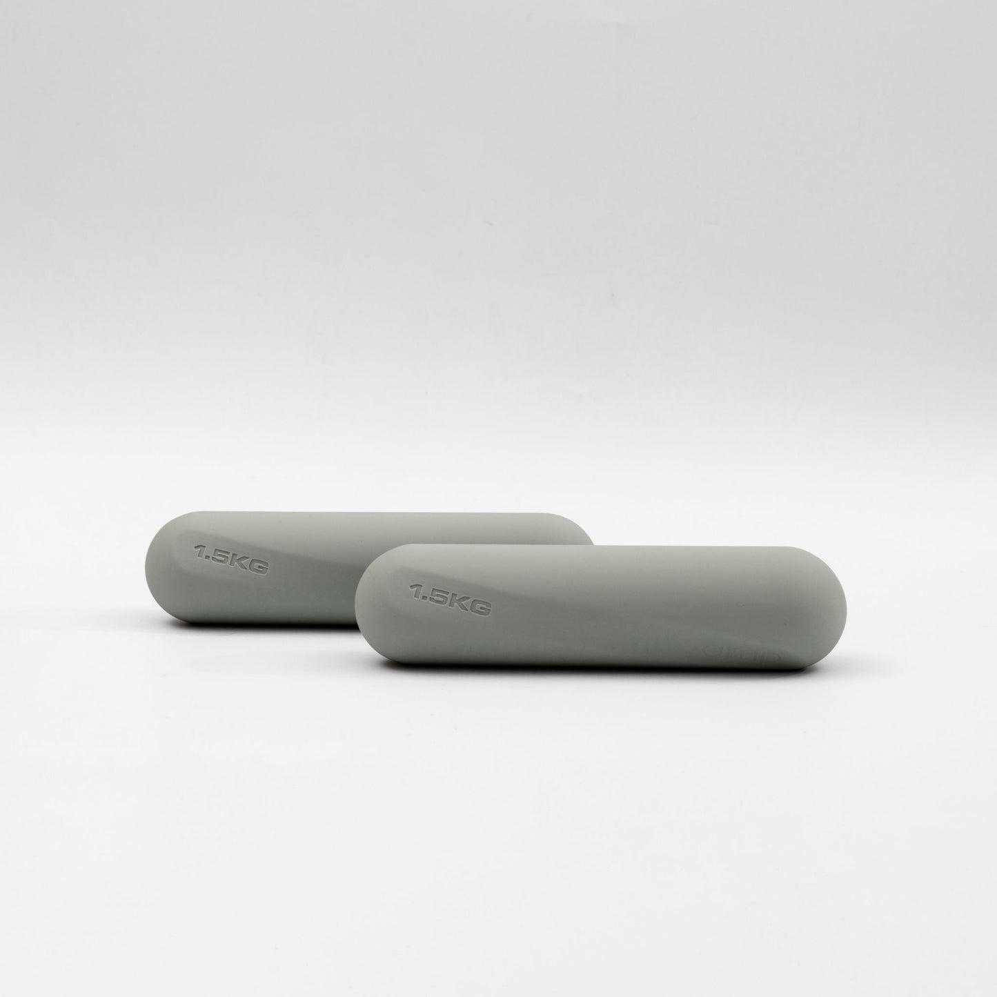 Pilates bars - dumbbell hand weights sage green home fitness workout 