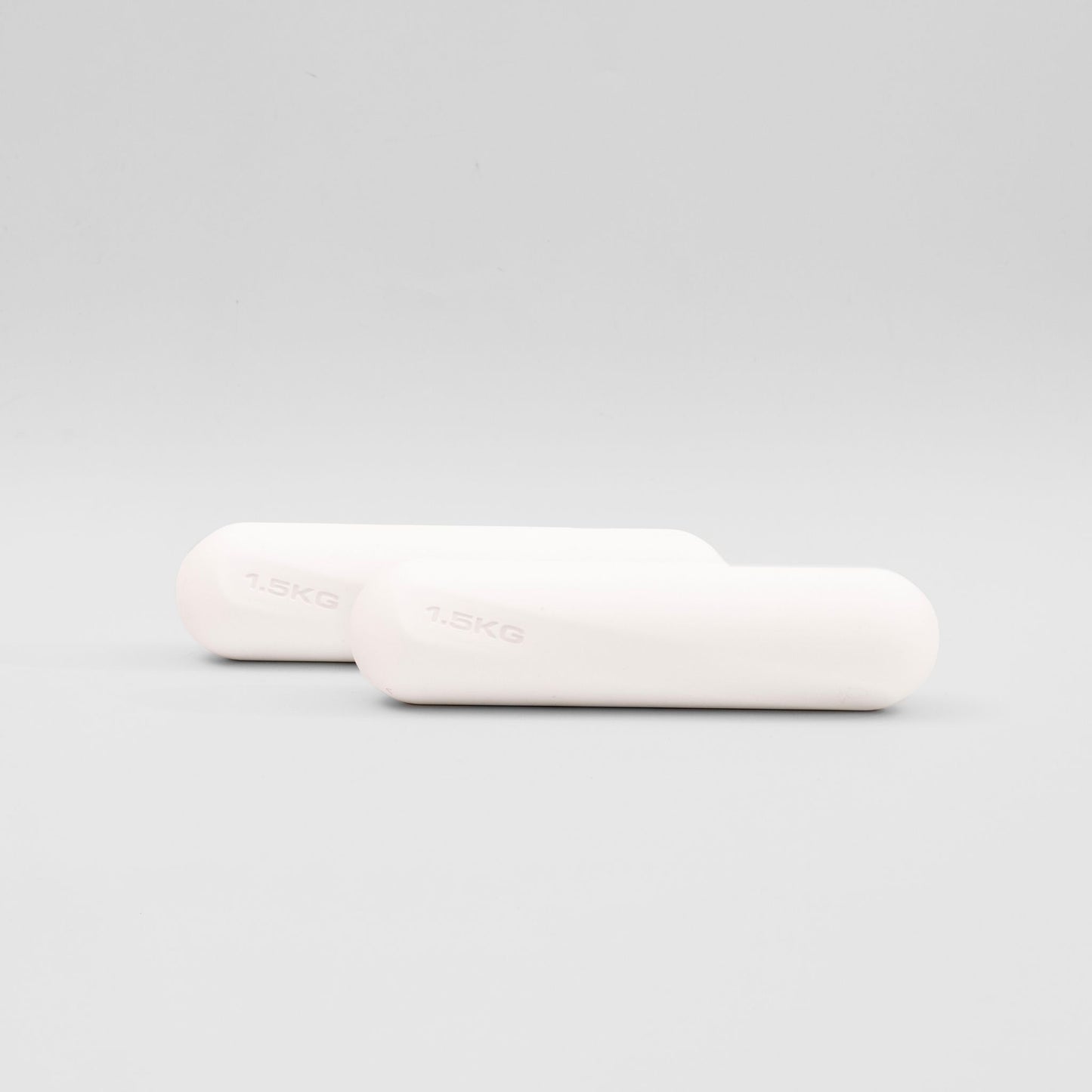 Pilates bars - dumbbell hand weights white home fitness workout 