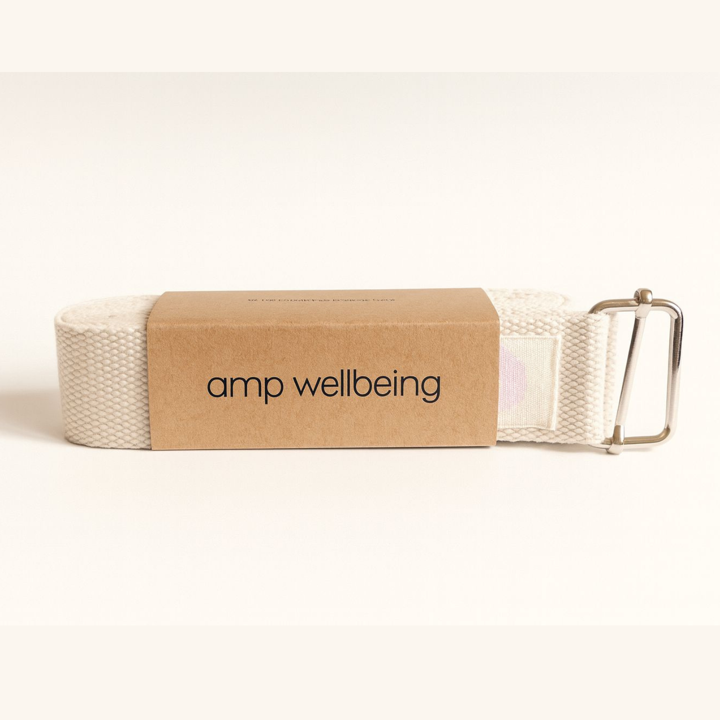 Organic cotton amp wellbeing yoga strap accessory