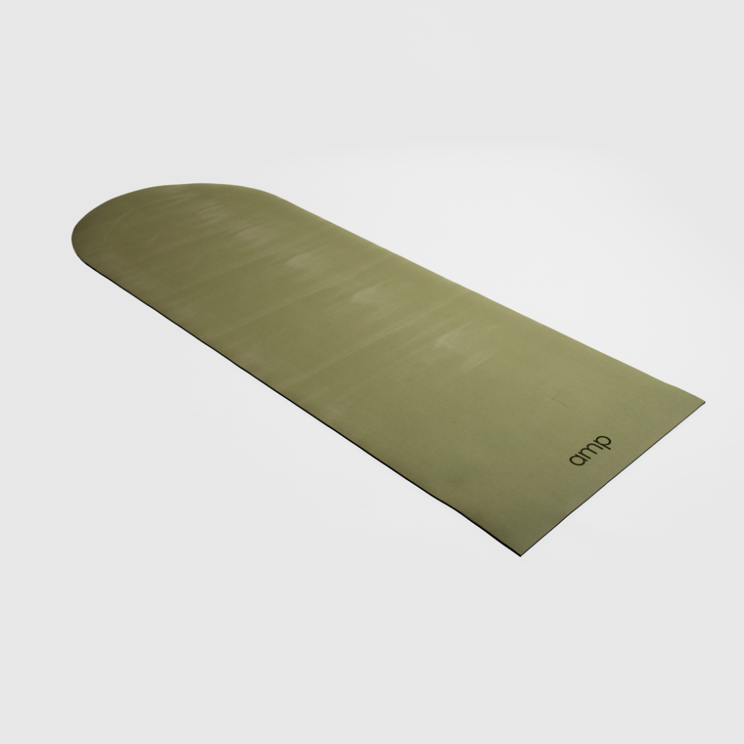 Amp Yoga Pilates mat cushioned natural rubber base