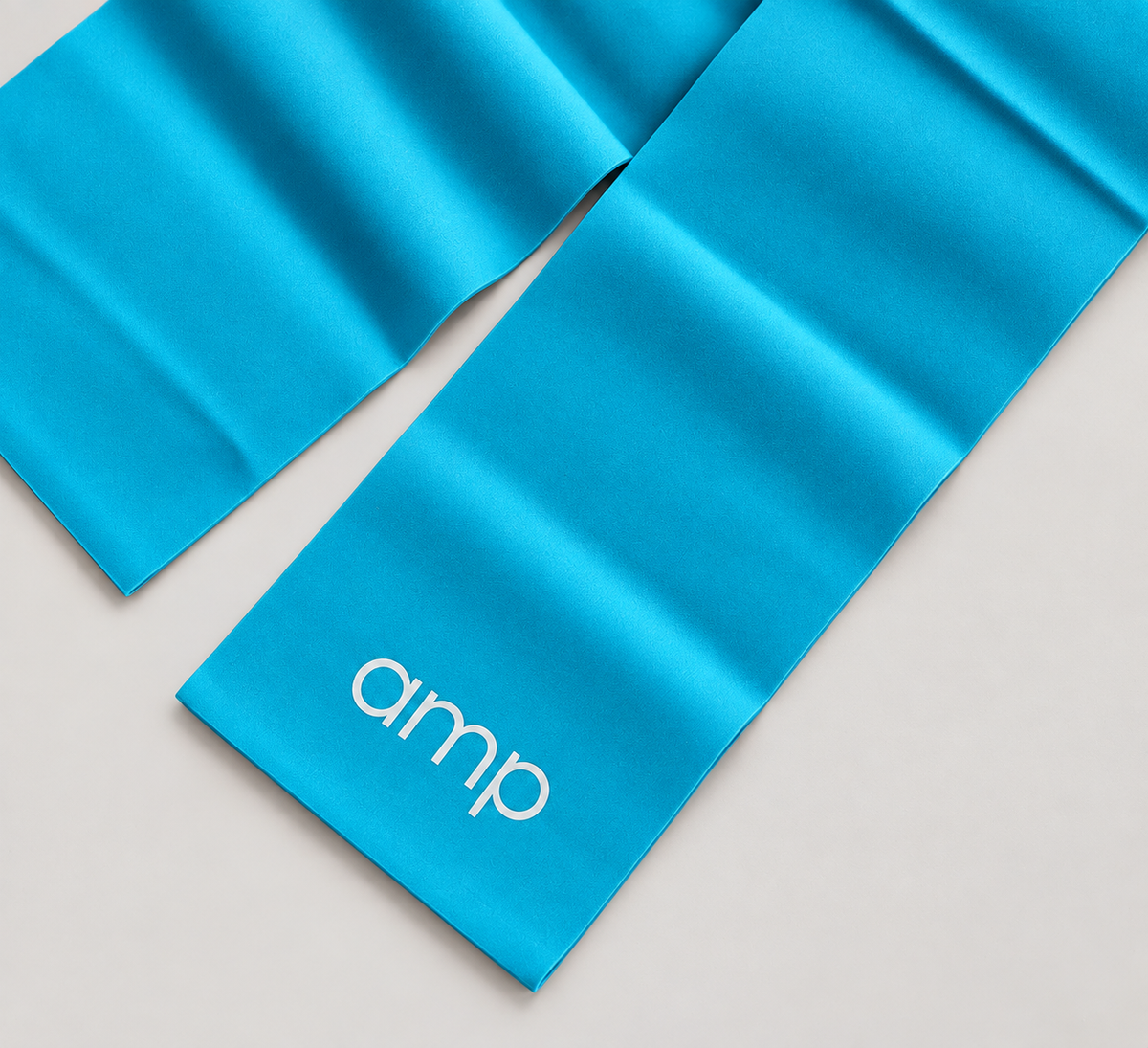 Amp wellbeing blue long latex strap band 