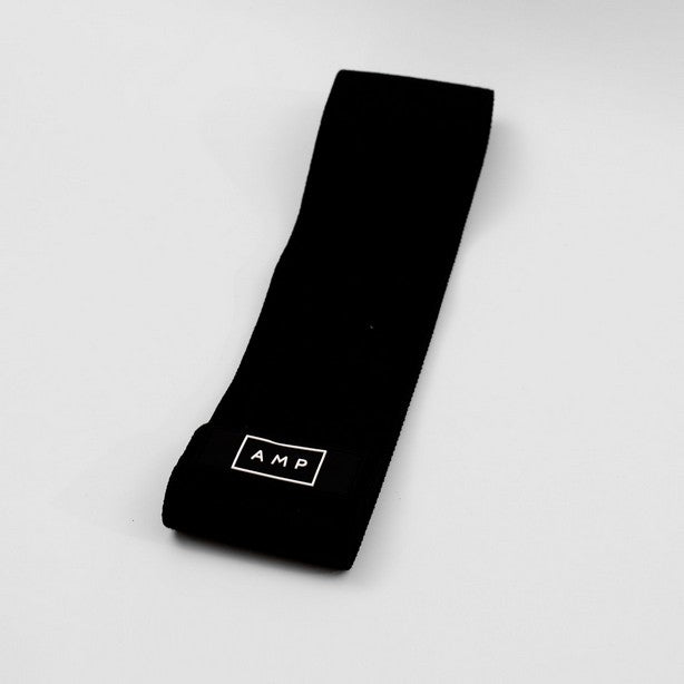 Heavy loop fabric resistance band black