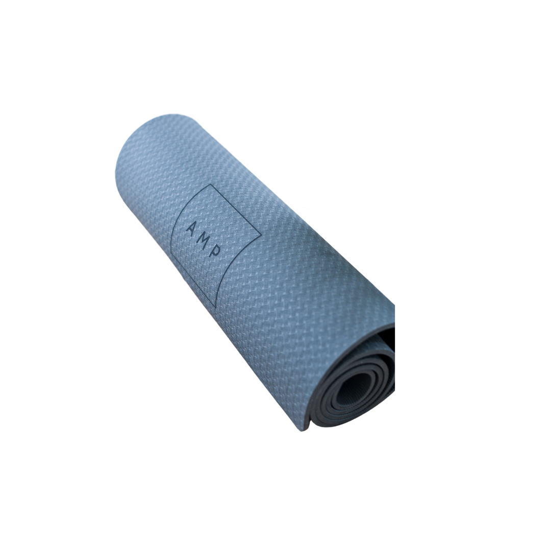 Fitness and yoga mat black