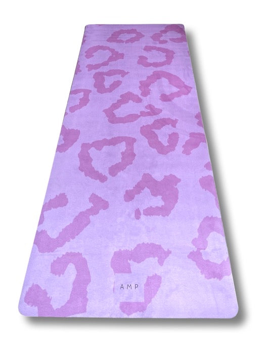 Amp Yoga mat - pink leopard