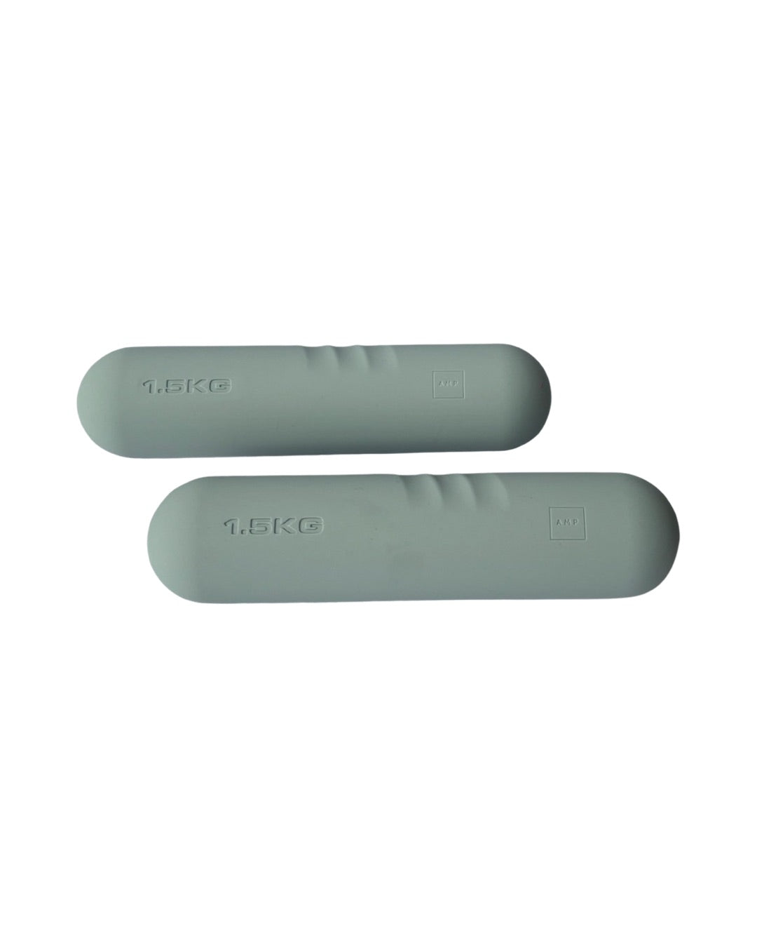 Pilates bars 3kg pair weights sage green Ampwellbeing