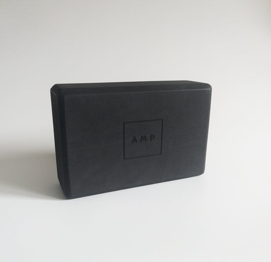 Black foam yoga Pilates block sustainable