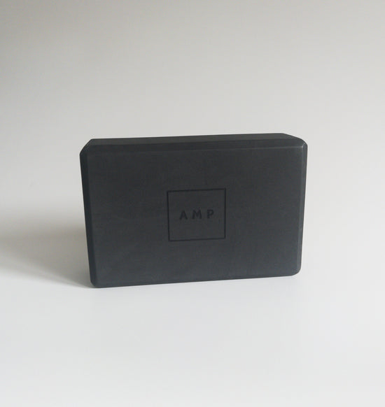 Black foam yoga Pilates block sustainable