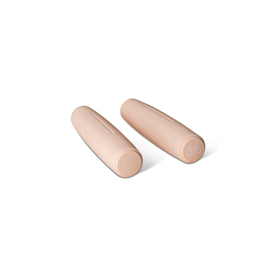 Pilates bars - dumbbell hand weights peach