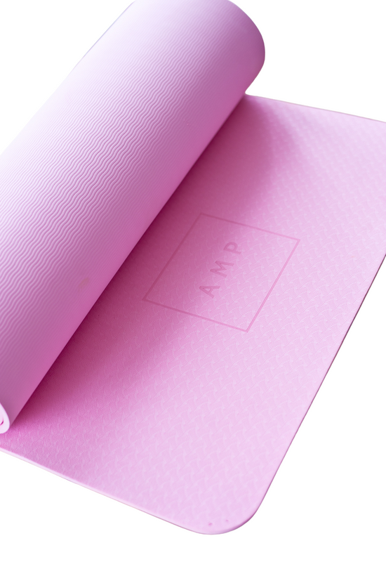 Fitness and yoga mat pink