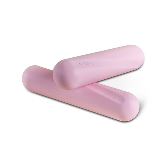 Dumbbell Strength bars -  5kg pair weights pink