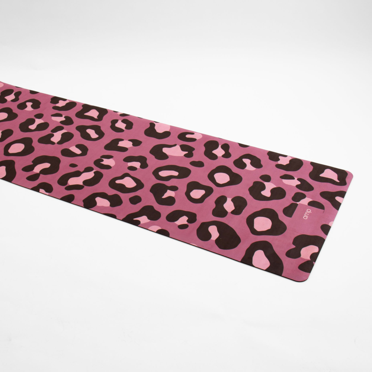Purple leopard vegan suede yoga mat product