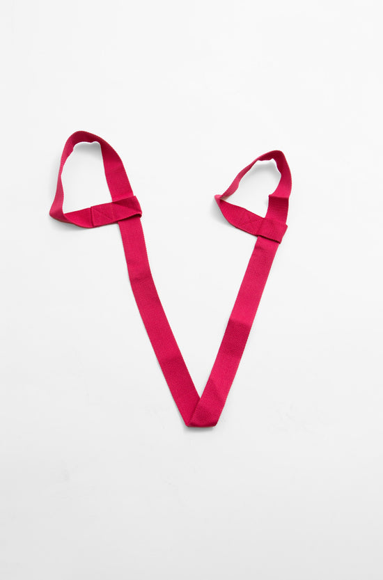 Sangle de yoga rose