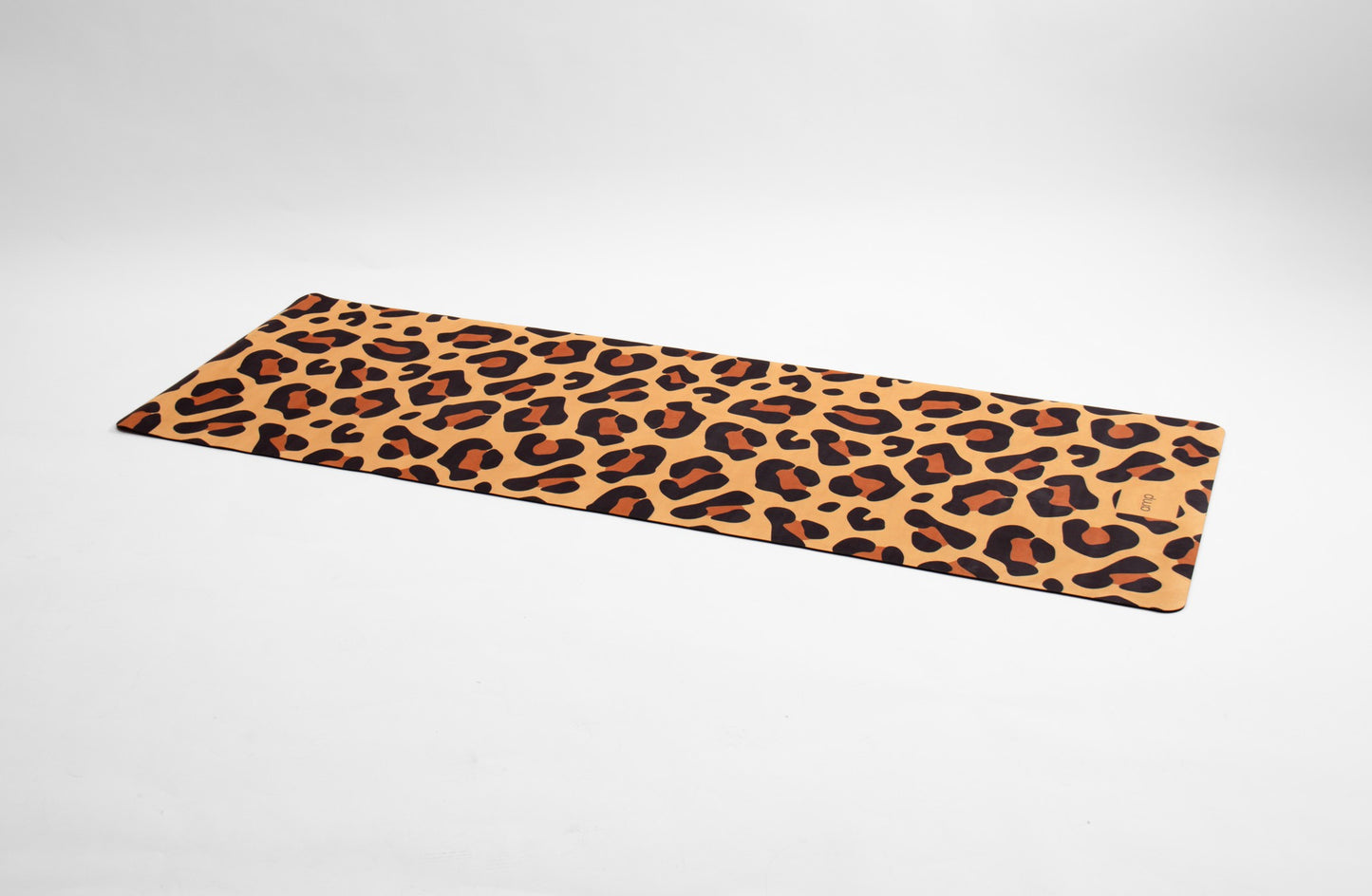 Amp Yoga mat natural leopard vegan suede