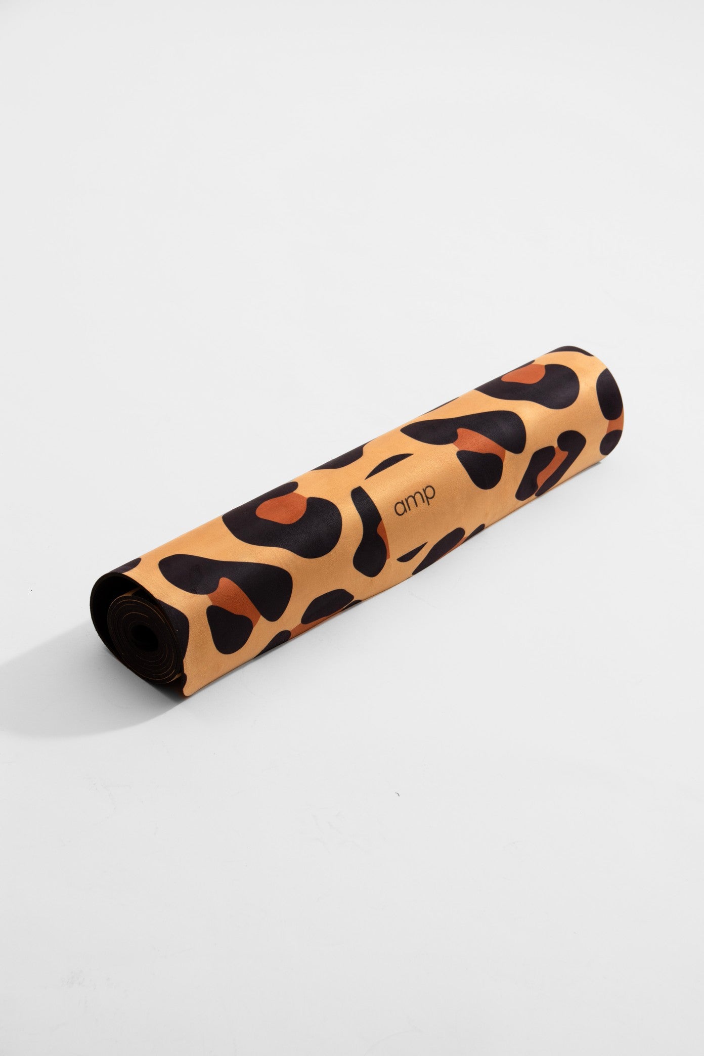 Amp Yoga mat natural leopard vegan suede