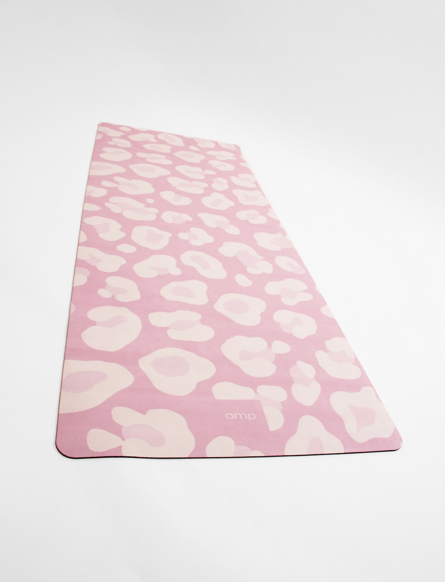 Tapis de yoga Amp en daim vegan rose léopard