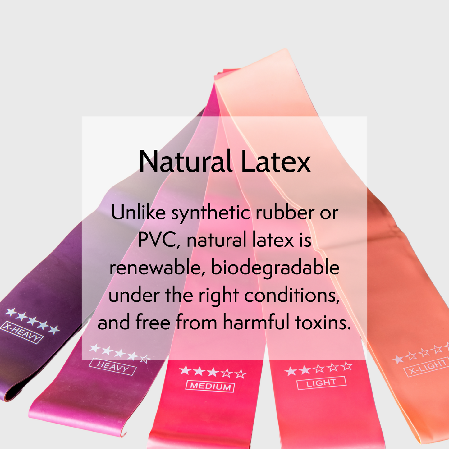 natural latex biodegradable resistance bands
