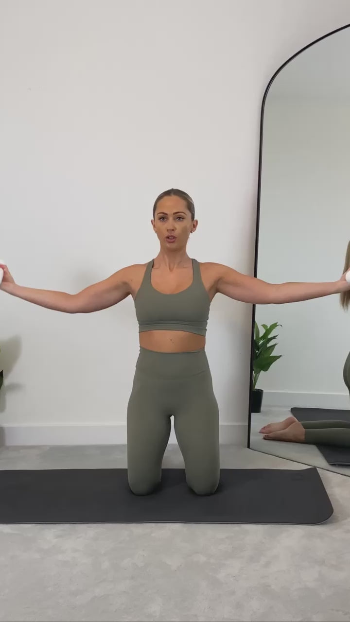 Pilates bars - dumbbell hand weights home fitness workout arm toning strength