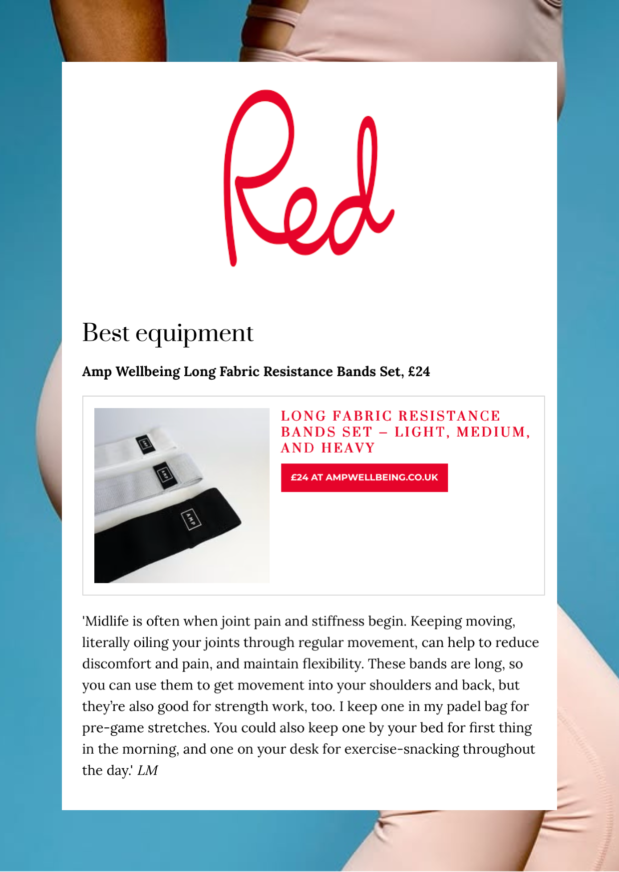 red best equipment long fabric resistance set