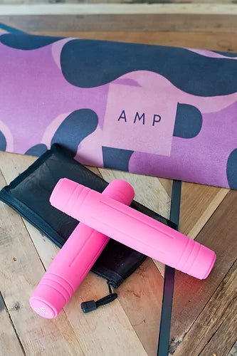 Fitness bars - dumbbell hand weights hot pink - Ampwellbeing
