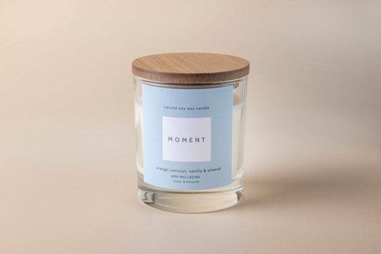 Moment Natural Soy Wax Candle - Ampwellbeing